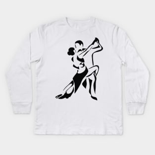 Ballroom Dancers Kids Long Sleeve T-Shirt